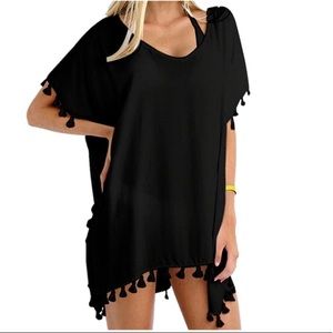 New! Chiffon Tassel Stylish Bikini Beach Coverup